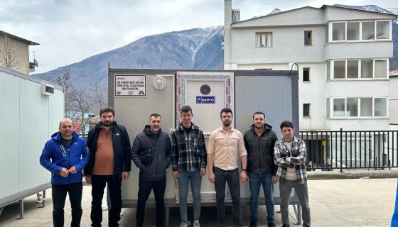 ARTVİN’DEN GÖNDERİLEN KONTEYNIR-BANYO VE TUVALETLER MALATYA’YA ULAŞTI