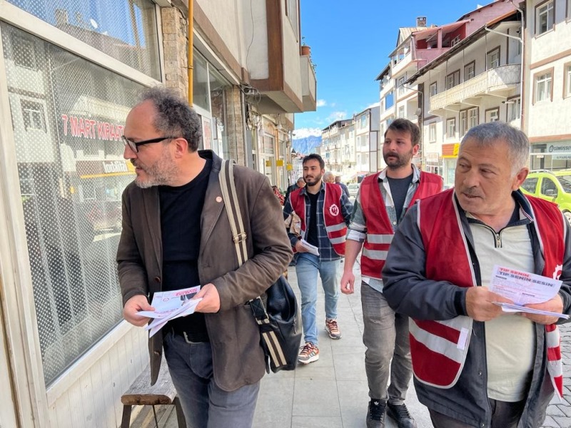 TİP ARTVİN’DE SEÇİM ÇALIŞMALARINA DEVAM EDİYOR