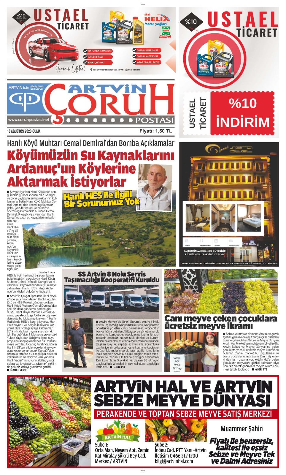 18 Ağustos 2023 Sayısı