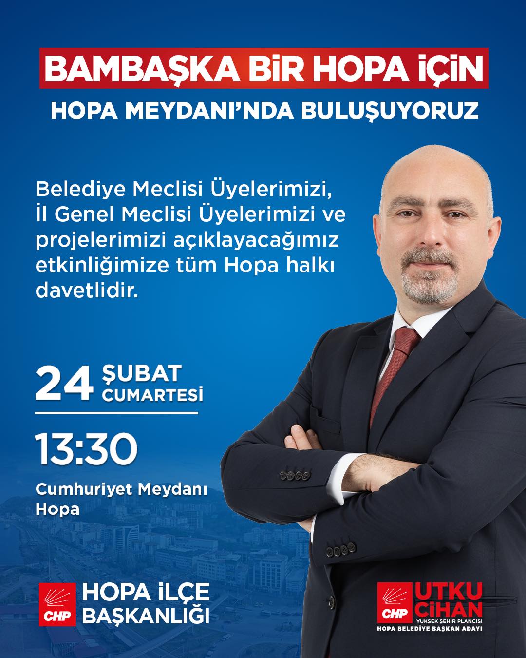 UTKU CİHAN HOPA HALKININ KARŞISINA ÇIKIYOR