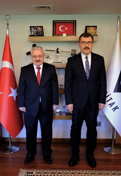 AÇÜ REKTÖRÜ BİLGİN’DEN TÜBİTAK BAŞKANINA ZİYARET