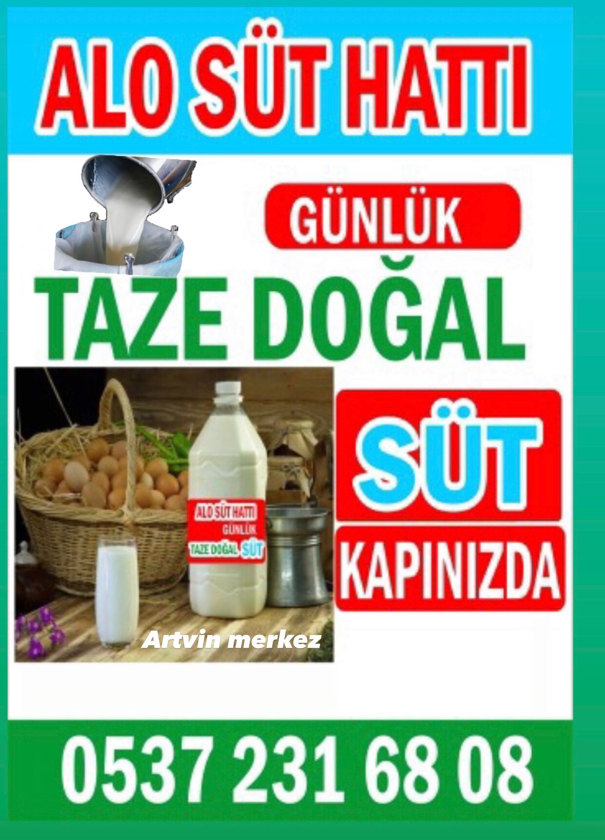 Günlük Süt Almak İsteyenler İçin Alo Süt Hattı