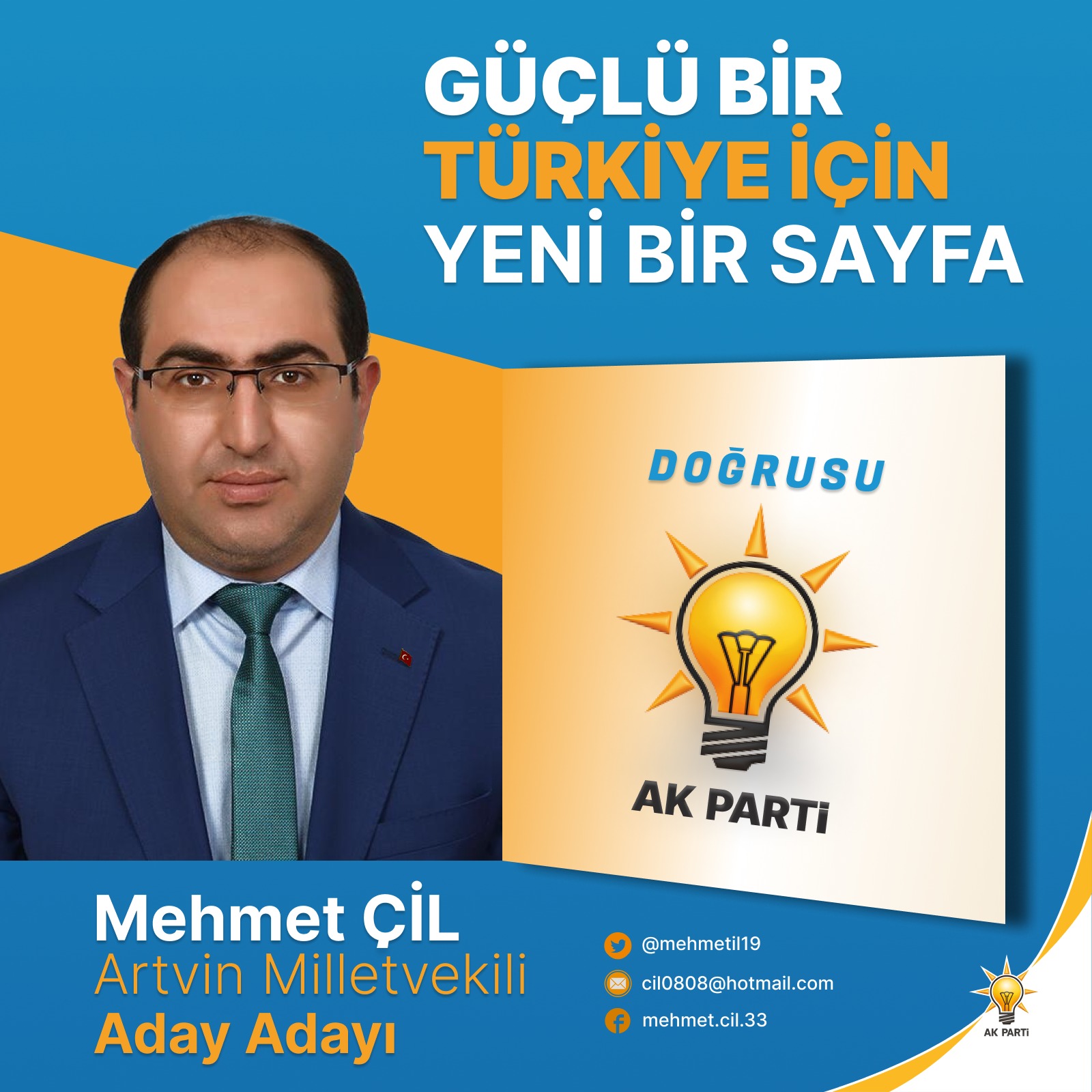 Mehmet Çil, AK Parti'den Aday Adaylığını Açıkladı