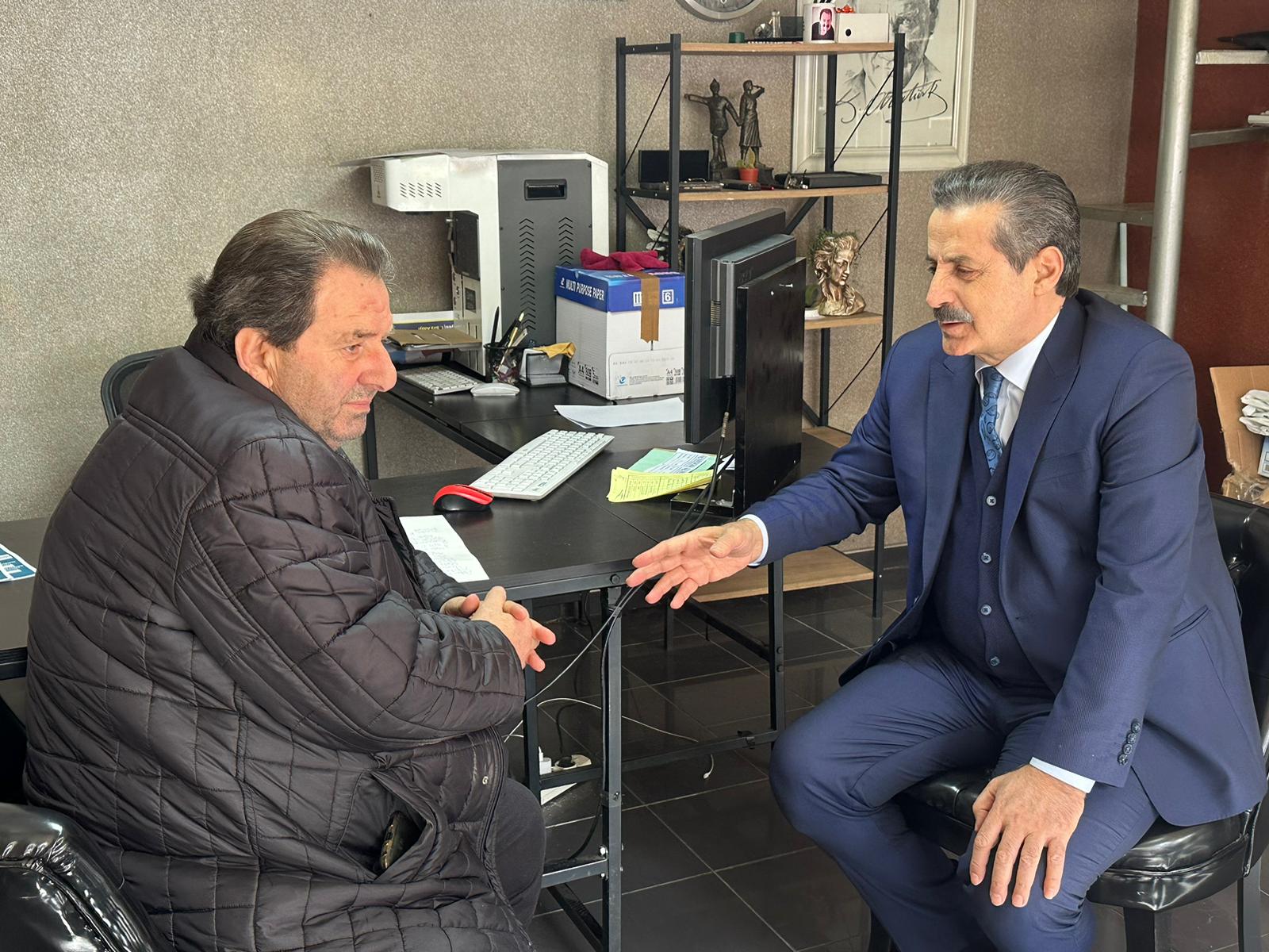 FARUK ÇELİK’TEN NUMANOĞLU’NA TAZİYE ZİYARETİ