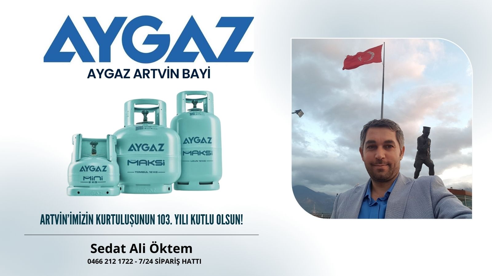 Aygaz Bayi Sedat Ali Öktem, 7 Mart Kutlama Mesajı Yayımladı